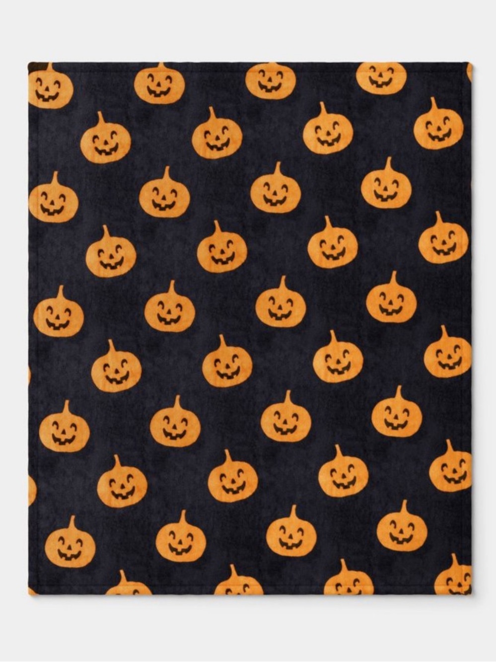 Target Pumpkin Halloween Throw Blanket